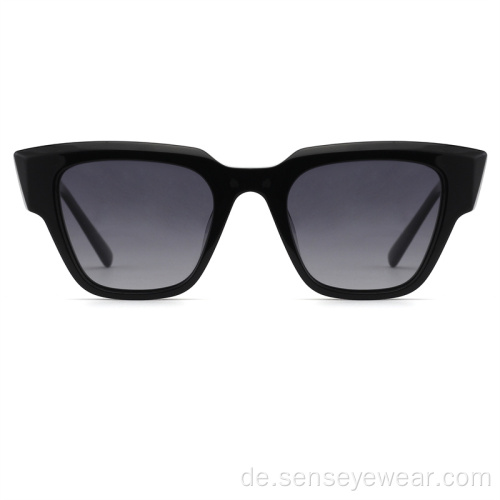 Frauen UV400 -Schrägpolarisierte Farbtöne Acetat Sonnenbrille